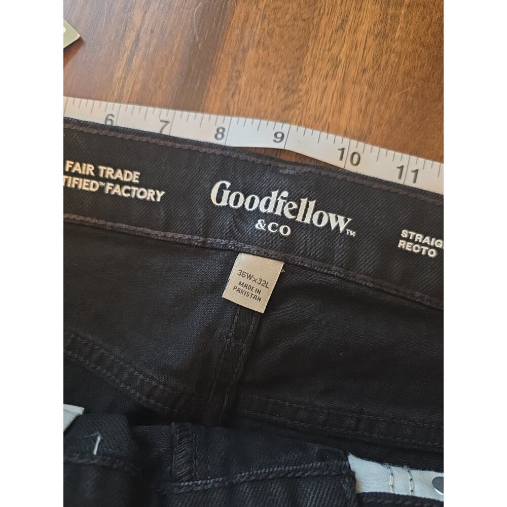 Goodfellow & Co Benjamin Slim Fit Jeans Men's 36x32 Black Denim NWT - Picture 3 of 7